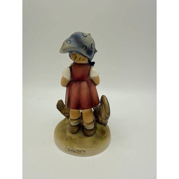 Vtg. Goebel Hummel "Feeding Time Girls With Chickens" Porcelain Germany Figurine - Picture 3 of 7